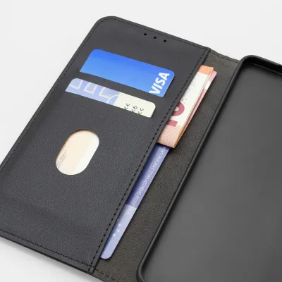 mobilNET knižkové puzdro Samsung Galaxy S25 Edge, čierna (Daze Lite)