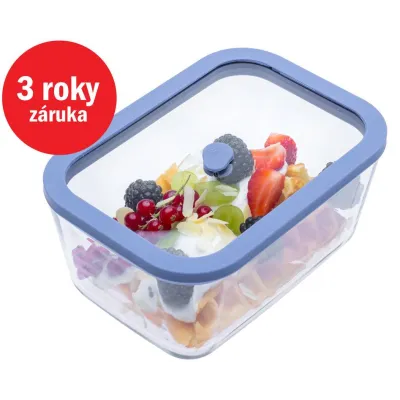 STATUS Viva sklenená vákuová dóza 1,4l 131105, modrá