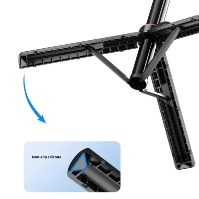 mobilNET Bluetooth selfie tyč, magnetická, tripod, 130 cm, čierna