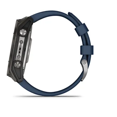 Garmin Quatix 8 - 51mm, AMOLED, Sapphire, Titanium, Captain blue band (010-02905-91)