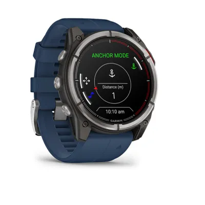 Garmin Quatix 8 - 51mm, AMOLED, Sapphire, Titanium, Captain blue band (010-02905-91)