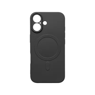 mobilNET silikónové puzdro iPhone 17, čierne (MagFiber)