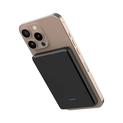 mobilNET Powerbank 5 000 mAh Magnetic 15W, čierny