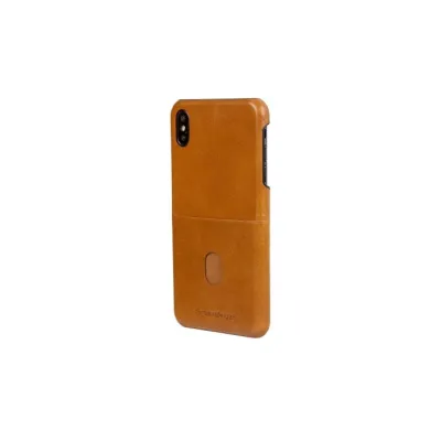 Dbramante 1928 zadné kožené puzdro iPhone XS Max, Tune CC, hnedá