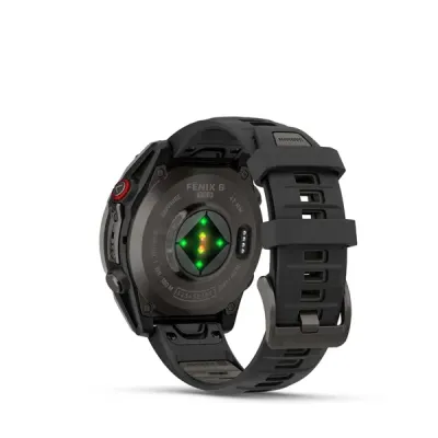 Garmin Fenix 8 Pro - 47mm, AMOLED, Sapphire, Carbon Gray DLC Titanium, Black/Pebble Gray band (010-03198-01)
