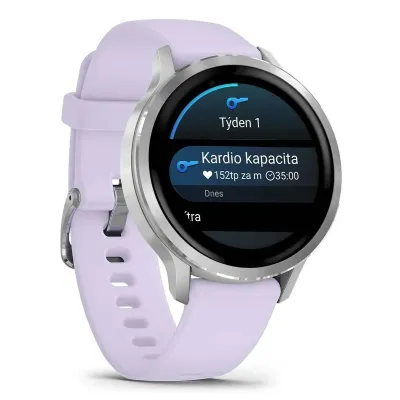 Garmin VENU 4 - 41mm, Gray/ Silver + Periwinkle (010-03013-01)