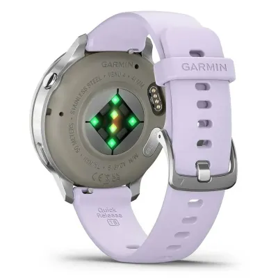 Garmin VENU 4 - 41mm, Gray/ Silver + Periwinkle (010-03013-01)
