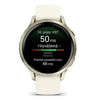 Garmin VENU 4 - 41mm, Beige/Lunar Gold + Bone (010-03013-00)