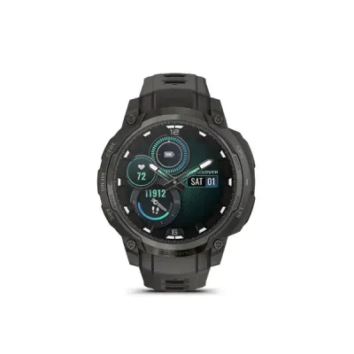 Instinct Crossover AMOLED, Charcoal Grey, Charcoal Grey silicone band (010-03398-00)