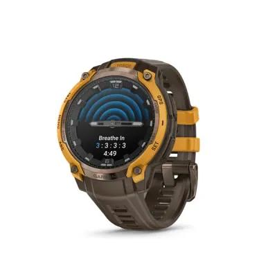 Instinct Crossover AMOLED, Bronze Sunburst, Cocoa silocone band (010-03398-01)