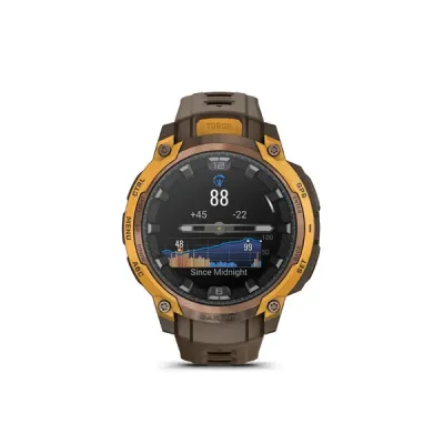 Instinct Crossover AMOLED, Bronze Sunburst, Cocoa silocone band (010-03398-01)