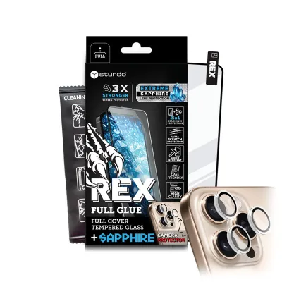 Sturdo REX ochranné sklo iPhone 16 Pro (3X + SAPPHIRE camera protector)
