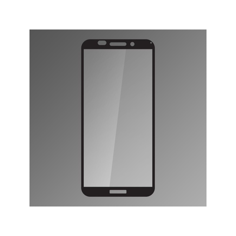 Ochranné sklo Q sklo Huawei Y5 2018 čierne, fullcover
