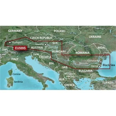 Garmin BlueChart G3 Vision - VEU509S / Plavebná mapa mapa Dunaja/