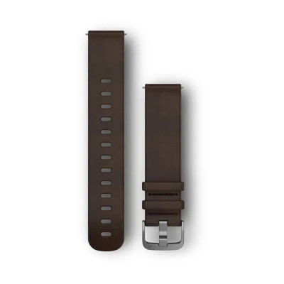 Garmin Quick Release (20 mm) remienok, Dark Brown, kožený, L