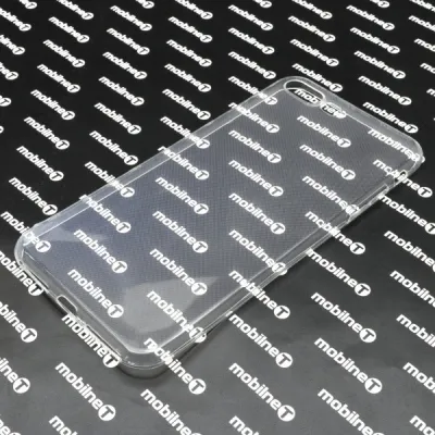 Gumené puzdro iPhone 8 Plus, priehľadné, nelepivé