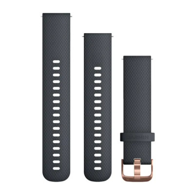 Garmin Quick Release (20 mm) remienok silikónový, Granite Blue - Rose Gold