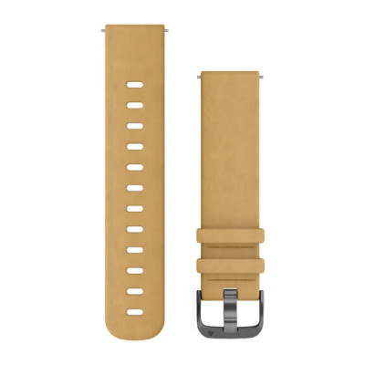 Garmin Quick Release (20 mm) remienok semišový, Tan Suede - Slate