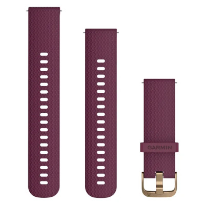 Garmin Quick Release (20 mm) remienok silikónový, Berry - Light Gold