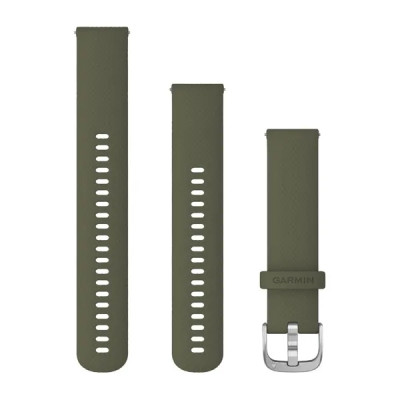 Garmin Quick Release (20 mm) remienok silikónový, Moss - Silver