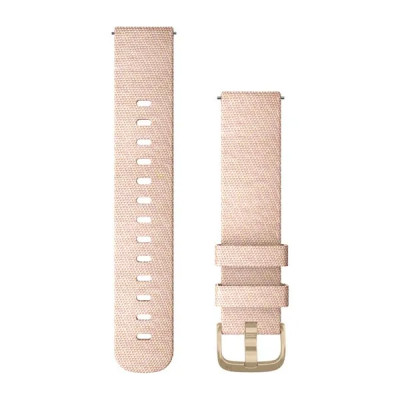 Garmin Quick Release (20 mm) remienok Blush Pink tkaný - Light Gold, Nylon