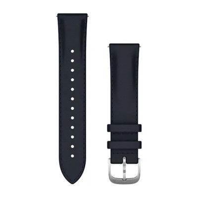 Garmin Quick Release (20 mm) remienok Navy - Silver, kožený