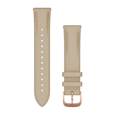 Garmin Quick Release (20 mm) remienok Light Sand - 18K Rose Gold PVD, kožený