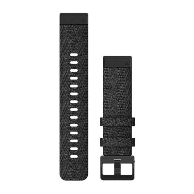 Garmin Nylonový remienok QuickFit 20 - Heathered Black / Black