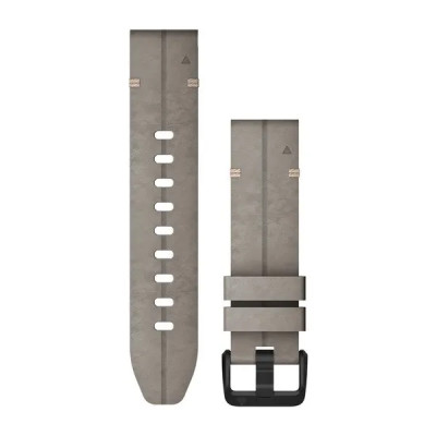 Garmin Kožený remienok QuickFit 20 - Shale Gray Suede