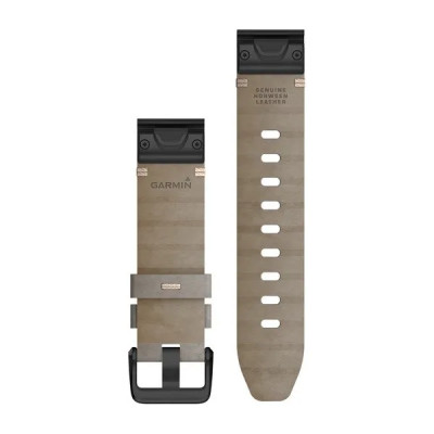 Garmin Kožený remienok QuickFit 20 - Shale Gray Suede