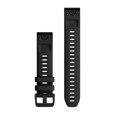 Garmin Silikonový remienok QuickFit 20 - Black (+ extra dlhý remienok)