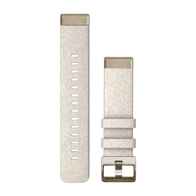 Garmin Nylonový remienok QuickFit 20 - Cream Heathered / Cream Gold