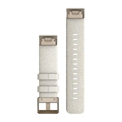 Garmin Nylonový remienok QuickFit 20 - Cream Heathered / Cream Gold