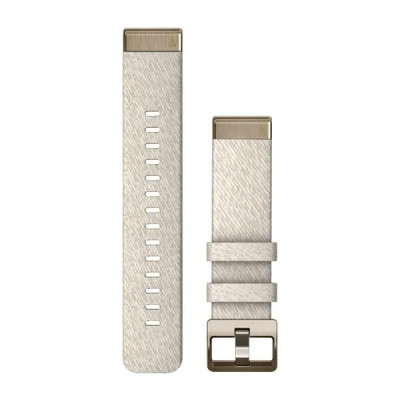 Garmin Nylonový remienok QuickFit 20 - Cream Heathered / Cream Gold