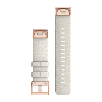 Garmin Nylonový remienok QuickFit 20 - Cream Heathered / Rose Gold
