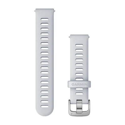 Garmin Quick Release (18 mm) remienok silikónový, Whitestone - Silver