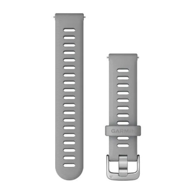 Garmin Quick Release (18 mm) remienok silikónový, Powder Grey - Silver