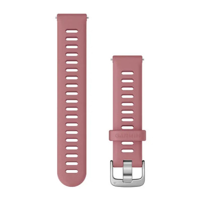 Garmin Quick Release (18 mm) remienok silikónový, Light Pink - Silver
