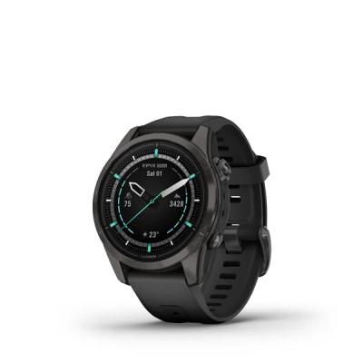 Garmin epix Pro (g2) Sapphire, 42mm, Carbon Grey DLC Titanium, Black band