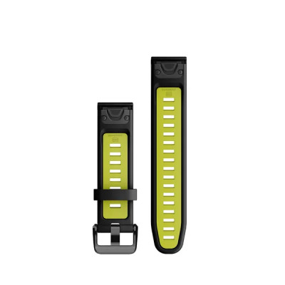Garmin Silikonový remienok QuickFit 20 - Black/Electric Lime