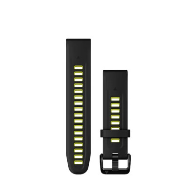 Garmin Silikonový remienok QuickFit 20 - Black/Electric Lime