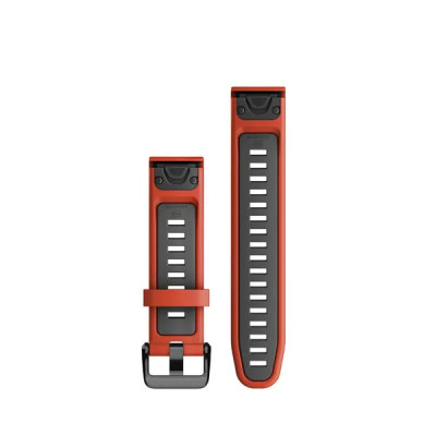 Garmin Silikonový remienok QuickFit 20 - Flame Red/Graphite