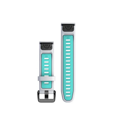 Garmin Silikonový remienok QuickFit 20 - Whitestone/Aqua