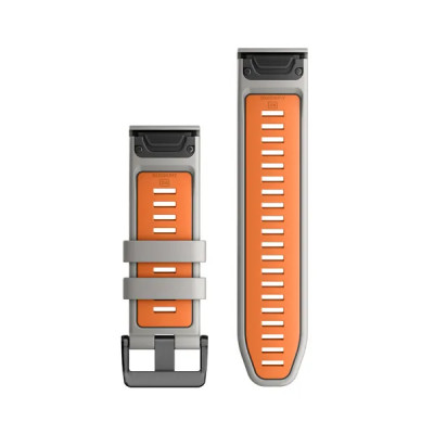 Garmin Silikónový remienok QuickFit 26 - Fog Gray/Ember Orange