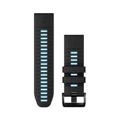 Garmin Silikónový remienok QuickFit 26 - Black/Cirrus Blue
