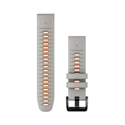 Garmin Silikonový remienok QuickFit 22 - Fog Gray/Ember Orange