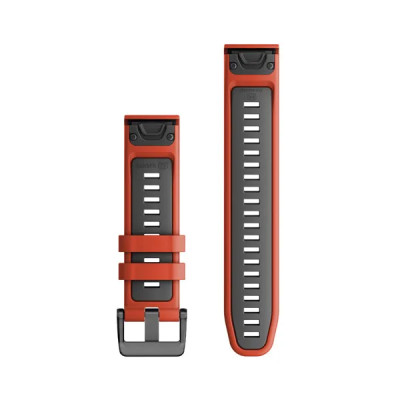 Garmin Silikonový remienok QuickFit 22 - Flame Red/Graphite
