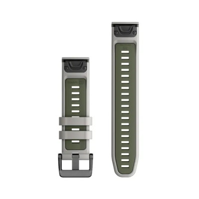 Garmin Silikonový remienok QuickFit 22 - Fog Gray/Moss