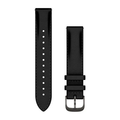 Garmin Quick Release (18 mm) remienok kožený, Black - Slate