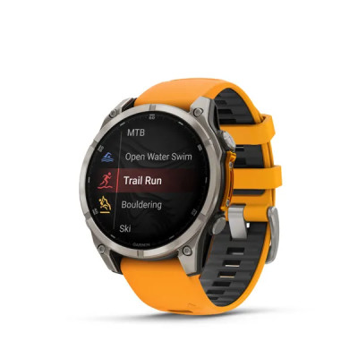 Garmin fenix 8 - 47mm, AMOLED, Sapphire, Titanium, Spark Orange/Graphite band